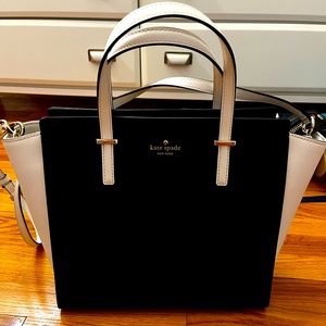Kate spade black/white handbag
